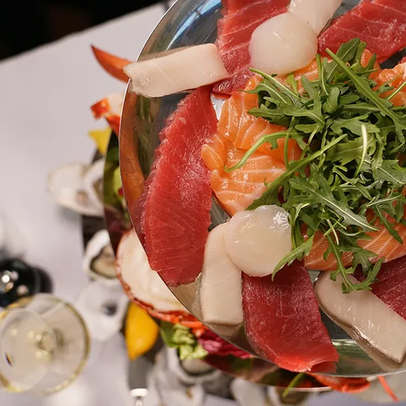 Instagram: Sashimi-Etagere im Nautilus Fischrestaurant